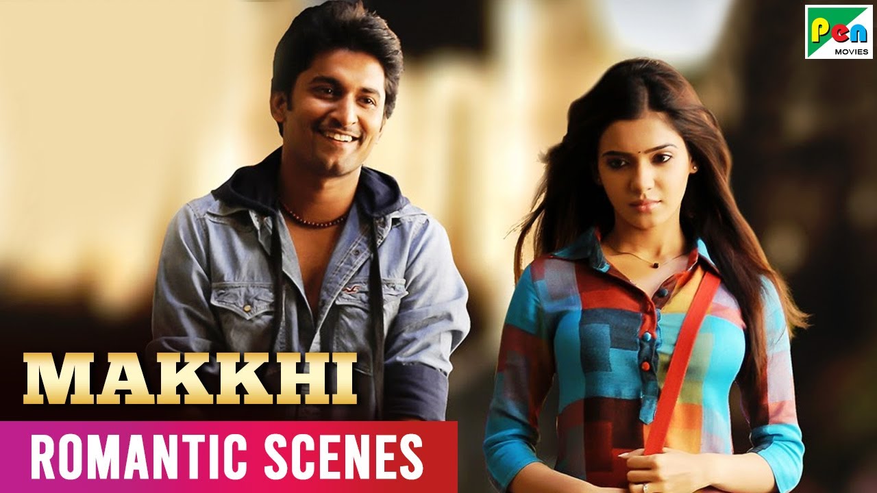 बिंदु & नानी Romantic Scenes Makkhi (Eaga) Hindi Dubbed Movie
