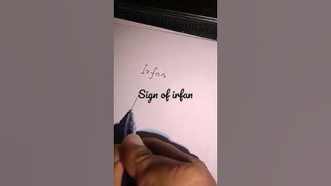 best signature of irfan