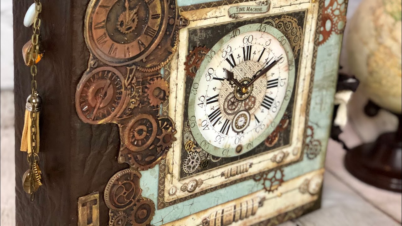 Voyages Fantastique  Stamperia  collection. Steampunk album. 