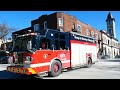 Montreal Fire Heavy Rescue 627 Responding