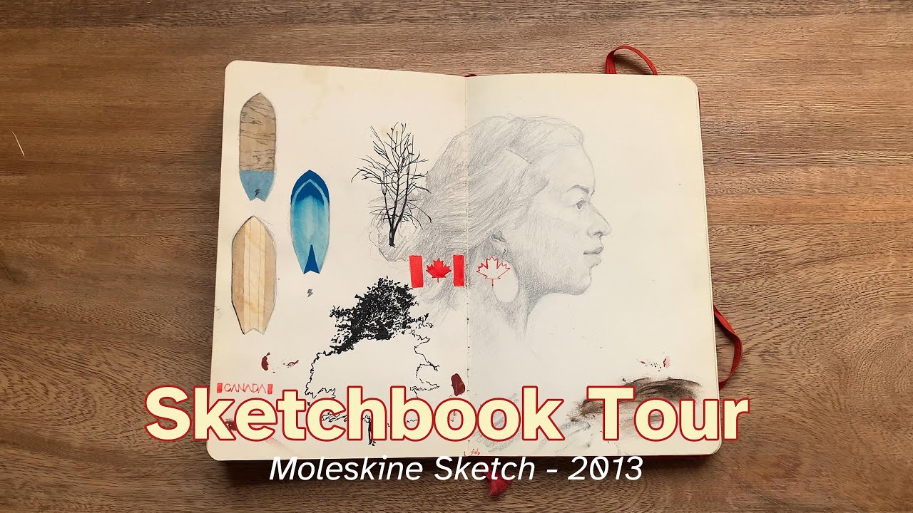 Sketchbook Tour Moleskine Sketch del 2013 YouTube