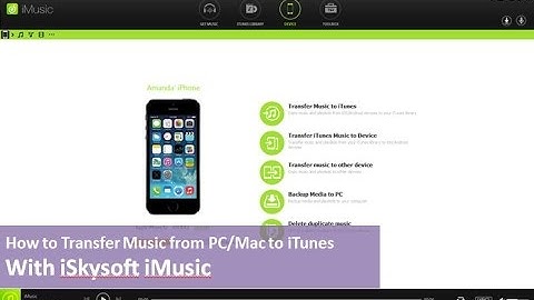iSkysoft iMusic - How to transfer Music from PC or Mac to iTunes Library