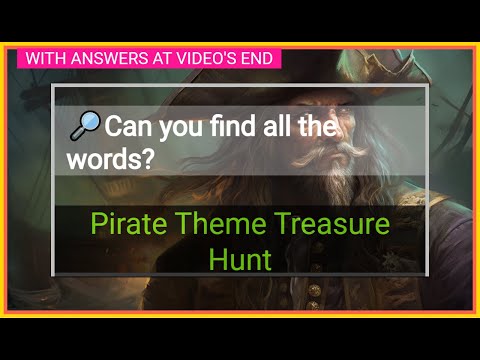 Pirate's Word Search: Solve the Treasure Hunt Word Search Game for Brain Health!