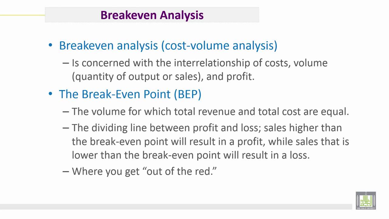 12 Engineering Economy   C3 L1   Breakeven between Revenue and Costs