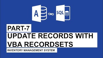 Inventory Management System | Part-7 | Update Records using Recordsets