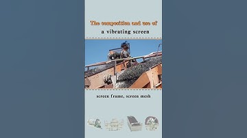 What are the different types of vibrating screens used for?