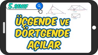 Üçgende ve Dörtgende Açılar / Taktikli Anlatım 📘 5.Sınıf Matematik #2023