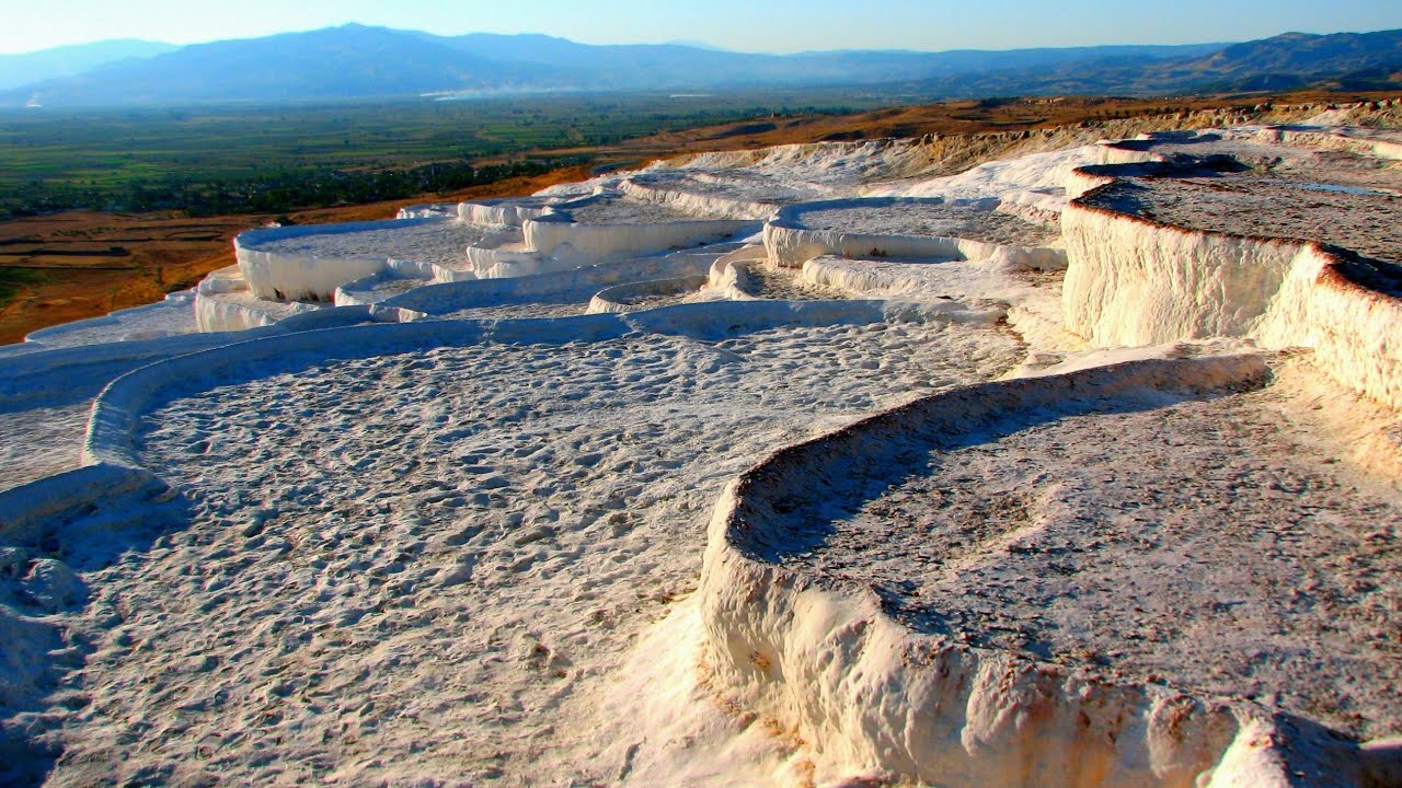 TURCHIA - PAMUKKALE cascate pietrificate  - thermal pools  - HIERAPOLIS - HD