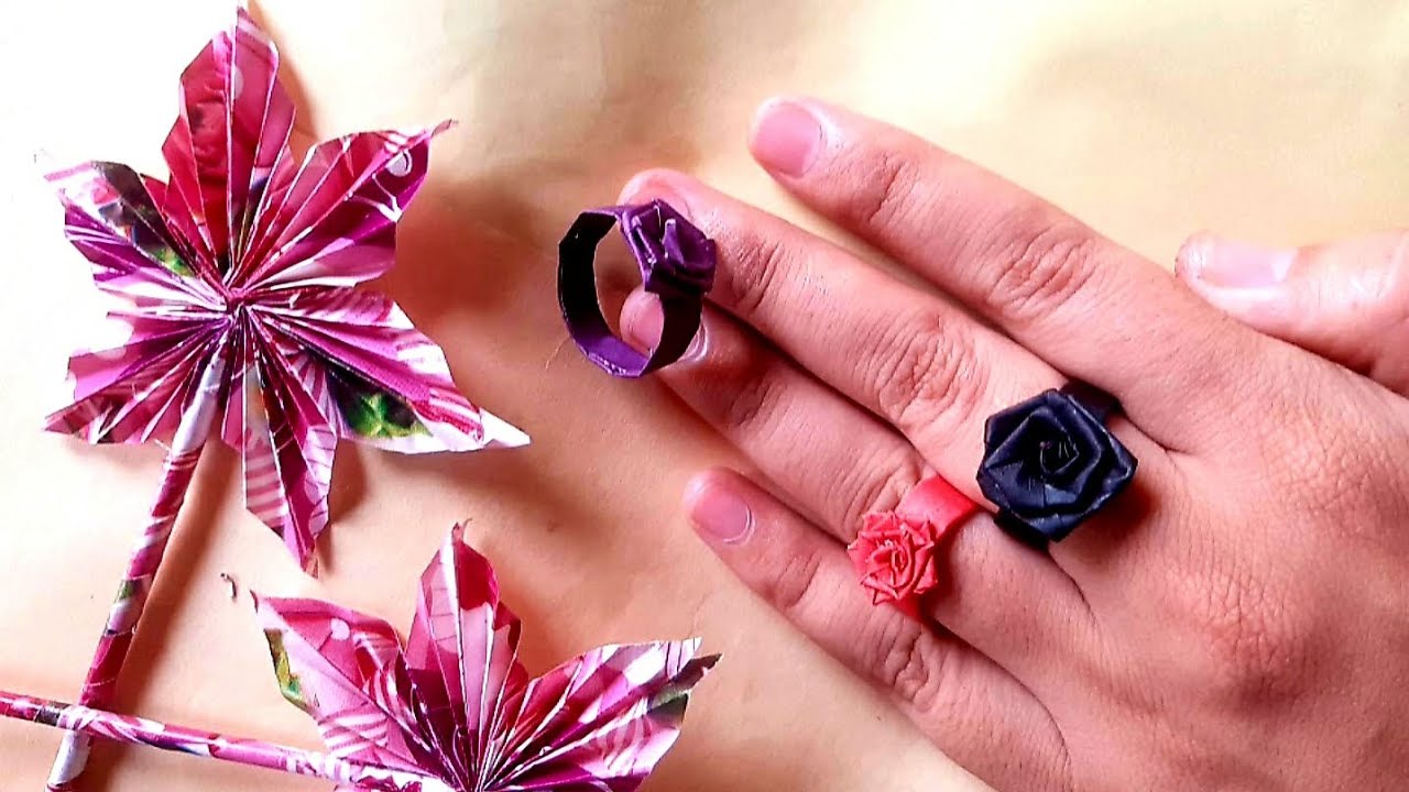 How to make easy and beautiful paper rings