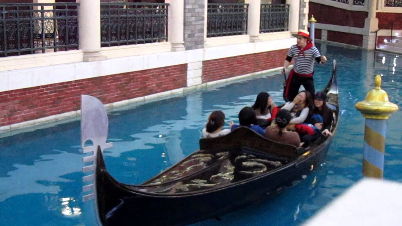 Gondola driver in Macao YouTube