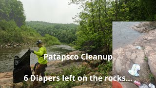 Community Cleanup -  Patapsco River - Back to the Rocks at Ilchester for a muggy cleanup -5/5/24