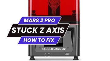 Mars 2 Pro 3D Resin Printer - Z AXIS STUCK - Repair/lube Tutorial