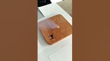 This video shows how the laser marking machine works on the wood.