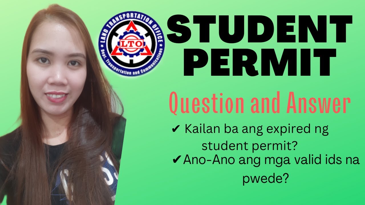 STUDENT DRIVER'S PERMIT | QUESTION & ANSWER | (PART 2) - YouTube