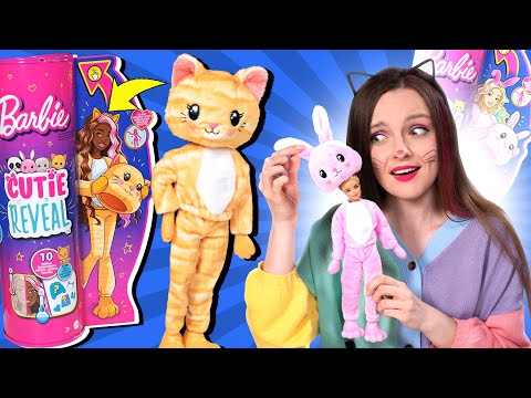 ЛУЧШАЯ НОВИНКА🌟 Barbie Cutie Reveal ВНУТРИ ЗАЙЦА и КОТА: обзор и распаковка