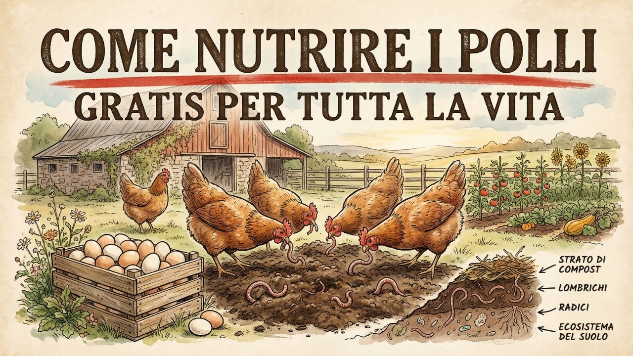 Nutrire le galline gratis tutto l’anno: il metodo dei tre sistemi nascosto agli allevatori