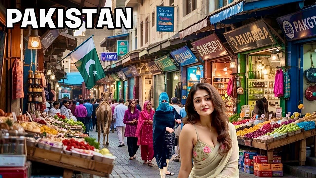 ICHRA, PAKISTAN - 4K Walking Tour & Captions 4K 60FPS.