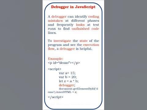 Debugger in JavaScript @ensolutions5210 #coding #class #developer # ...