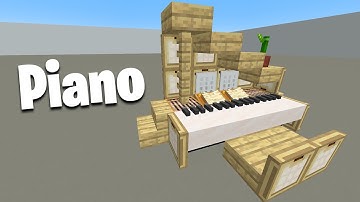 Grand Piano in Minecraft - Simple Build Hacks