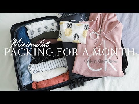 MINIMALIST PACKING FOR A MONTH OF TRAVEL | one month in a carry on