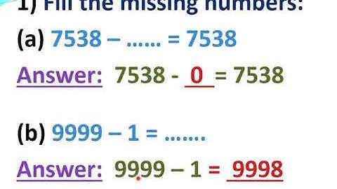 Class-4th,Day-77,Mathematics,Ch-3,(Subtraction),Revision,Lecture-1