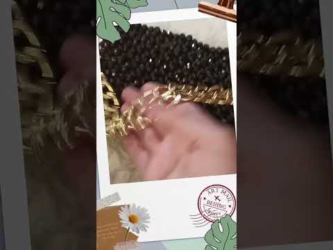 شنطه سوريه اسود من الكرستال الاسود مع سبحه من حجر العقيق في حجر فيروز ٣٣