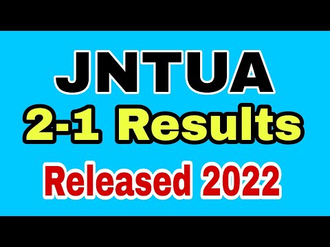 JNTUA 2-1 Results Released Today Maximum || Btech 2nd year Results released 2022