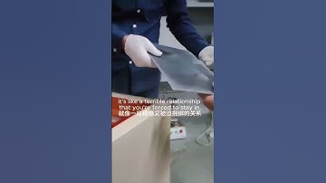 The client bring his samples come to our factory for Freezing delaminator machine testing !