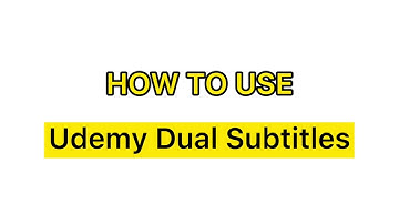 How To Use - Udemy Dual Subtitles - Chrome Extension