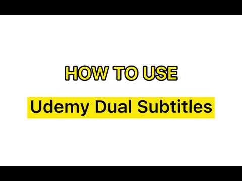 Udemy Dual Subtitles - Subtitle Translator video preview 2