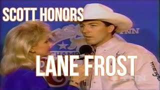 Lane Frost honored by Scott Mendes / Mesquite Championship Rodeo / PRCA