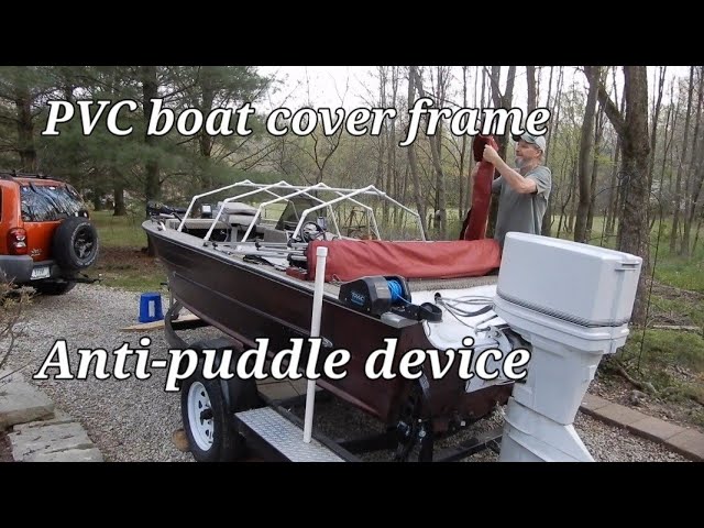 How to build a pvc support system for your boat cover #boating