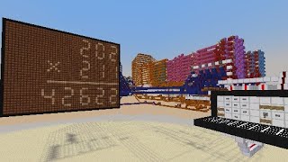 I made an 8 bit calculator using redstone!