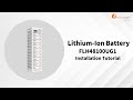 FLH48100UG1 LiFePO4 High Voltage Rack-Mounting Battery Installation