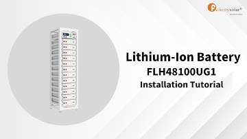 FLH48100UG1 LiFePO4 High Voltage Rack-Mounting Battery Installation
