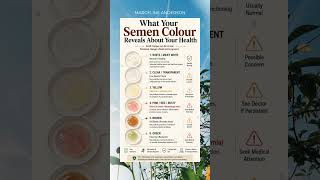 Did you know what your semen colour reflects ? #malefertility #spermquality #spermcount