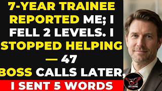 Download Lagu 7-Year Trainee Reported Me; I Dropped 2 Levels. I Quit Helping—47 Boss Calls Later, I Sent 5 Words.