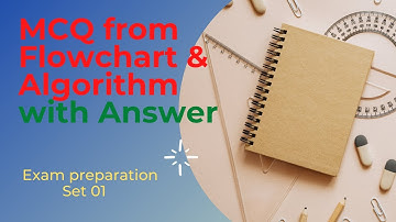 MCQ from Flowchart and Algorithm for examination #exam #mcq