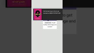 tooltips with image and content using HTML and css