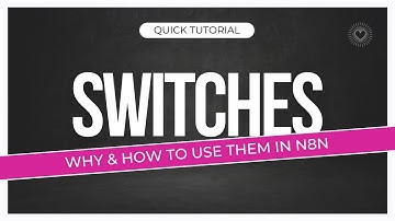 How to create conditional workflows in n8n using switches