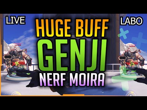 PATCH Labo: GROS BUFF Genji & Hanzo - NERF Moira & Echo - Overwatch FR