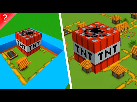 How big can TNT get in Non-Euclidean Minecraft?