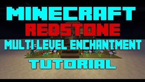 Minecraft Redstone Tutorials-How To Make A Multi level Enchantment Room