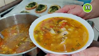 картинка: Мой Яркий суп! Хвалила себя за то, что приготовила так вкусно 😋👍