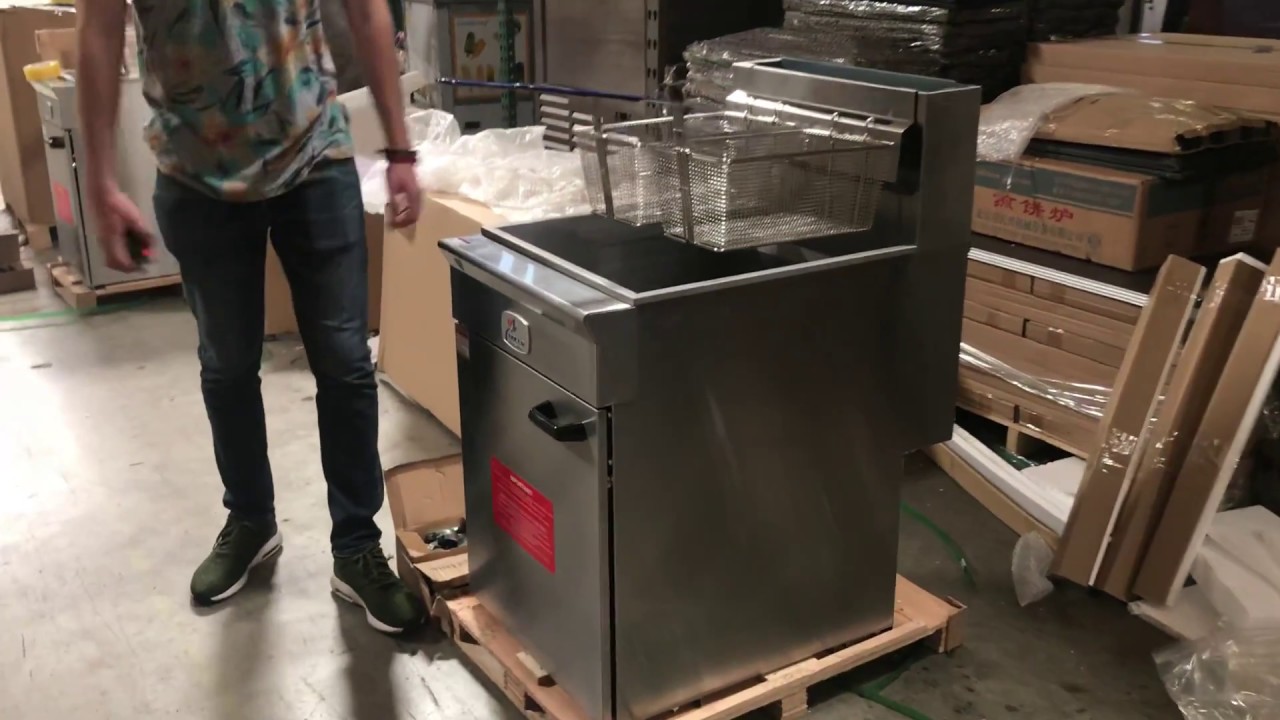 70 lbs propane LP natural gas GAS FRYER Oil Filter Cart NSF RESTAURANT