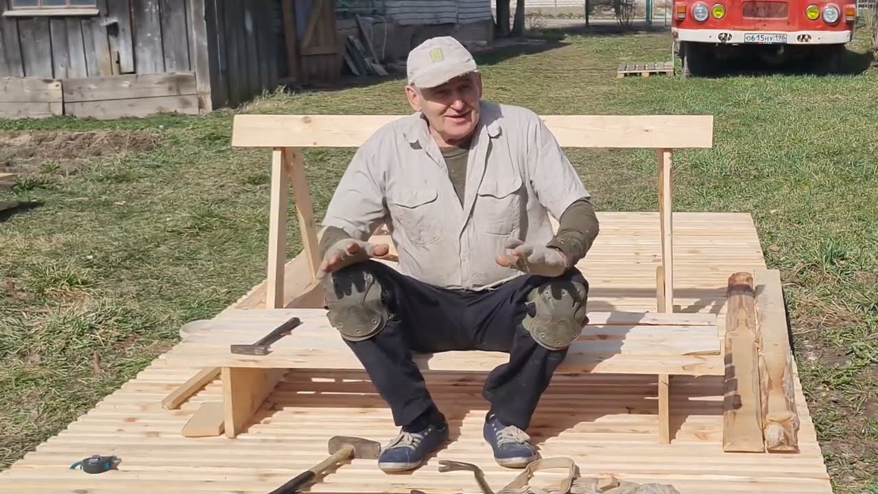 КАК  Я ИЗ НЕСКОЛЬКИХ ДОСОК И ПЕНОПЛАСТА ПОСТРОИЛ ПЛОТ ДЛЯ СПЛАВА ПО РЕКЕ