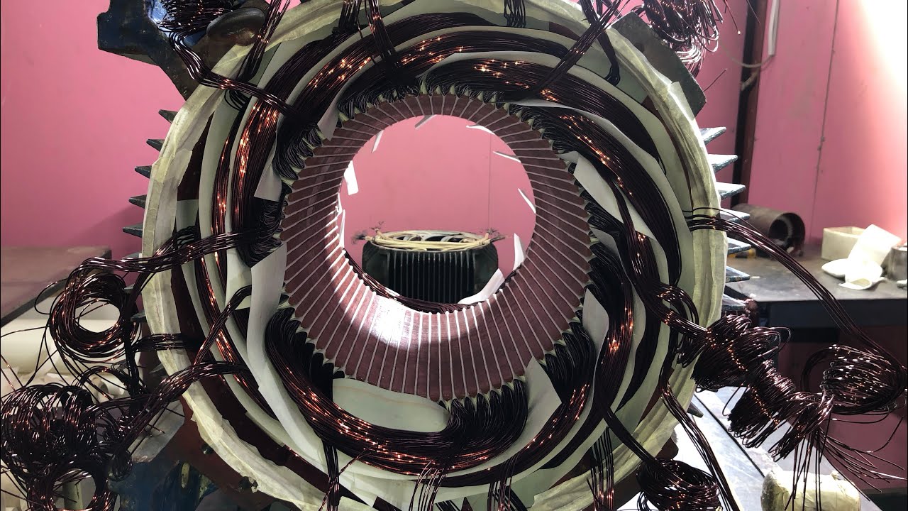 Tow to rewind motor 45 Hp full rewinding skills and data diagram ( Ali tech work) full rewinding