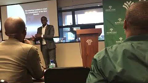 Dr Tinashe Chuchu - Mancosa MBA Welcome