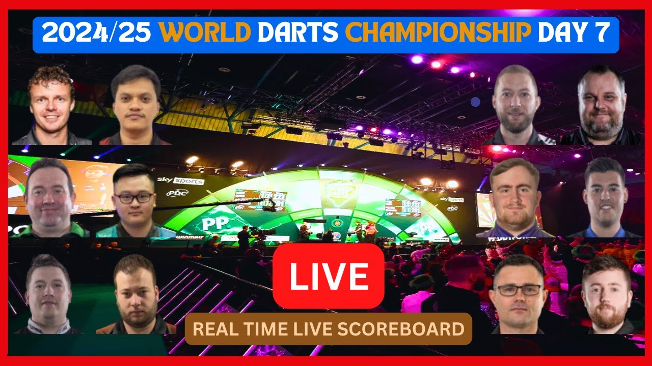 2024/25 PDC World Darts Championship LIVE Score UPDATE Today Day 7