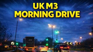 Driving the M3 UK at Dawn | Relaxing POV Motorway Drive 4K #ukdriving #pov #dashcam